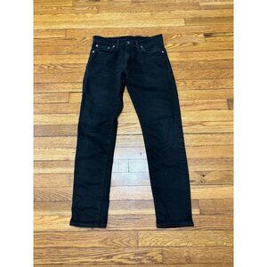 Levi’s 512 Men's Jeans Sz 29x29 Slim Taper Fit Black Dark Wash Cotton Denim